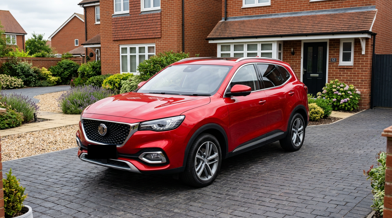 Red 2023 MG HS EV